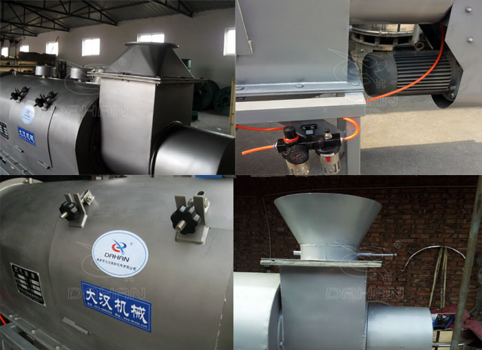 氣旋篩：電機(jī)，進(jìn)料口，氣壓裝置等特寫(xiě)圖片