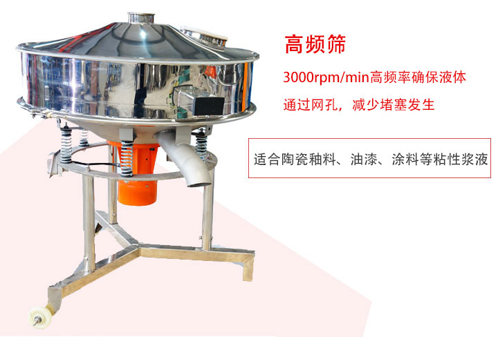 該產(chǎn)品是針對漿液過濾設計的一種高頻篩分機。