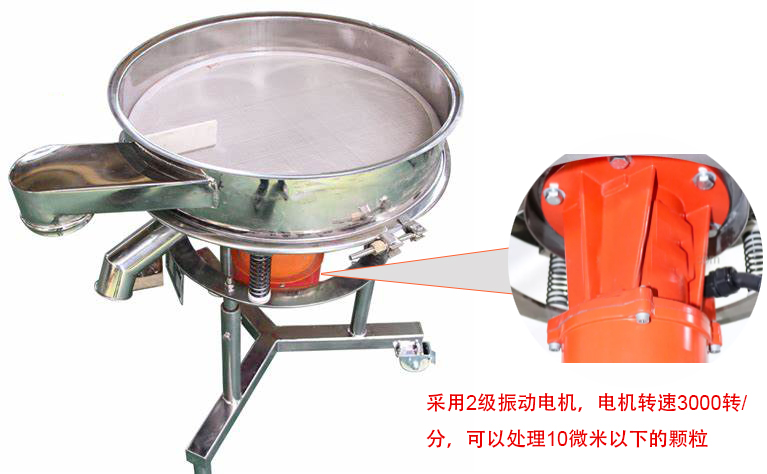 高頻篩特點：框體加高可防止?jié){液往外飛濺；加擋料板可加快排料，提高篩分效率