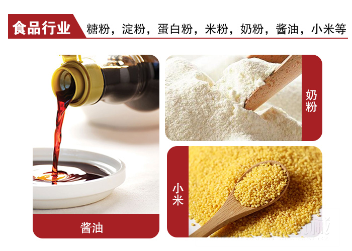 全不銹鋼食品振動(dòng)篩可用于糖粉，小米，淀粉，蛋白粉，米粉，奶粉，醬油等物料